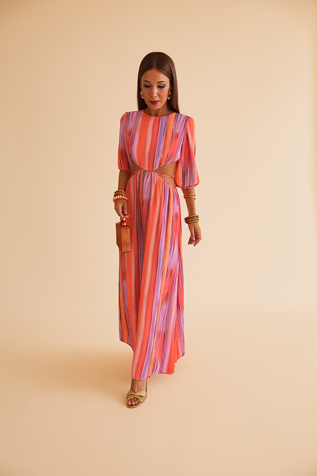 Celina | Elegantes Kleid mit Ausschnitten