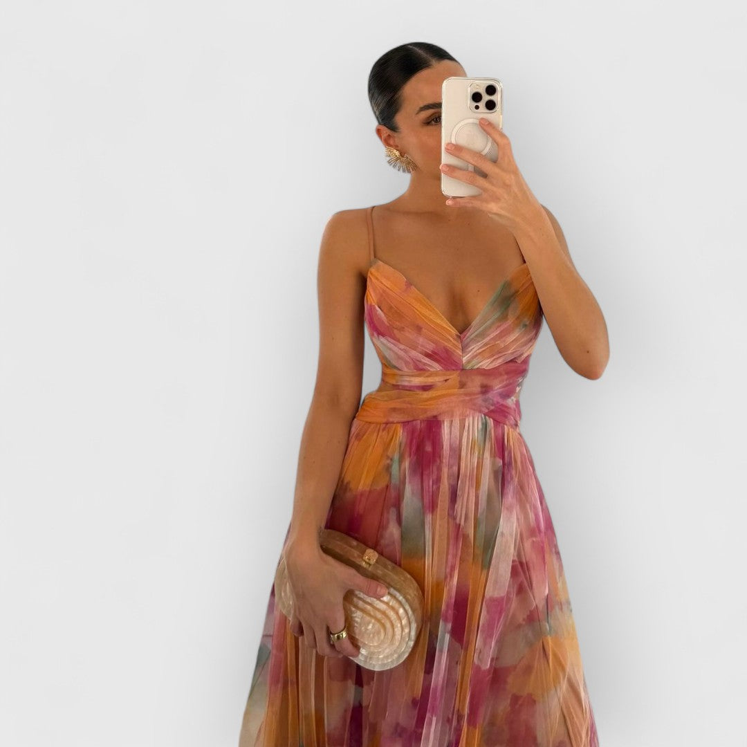 Lorena | Maxikleid mit Blumenprint