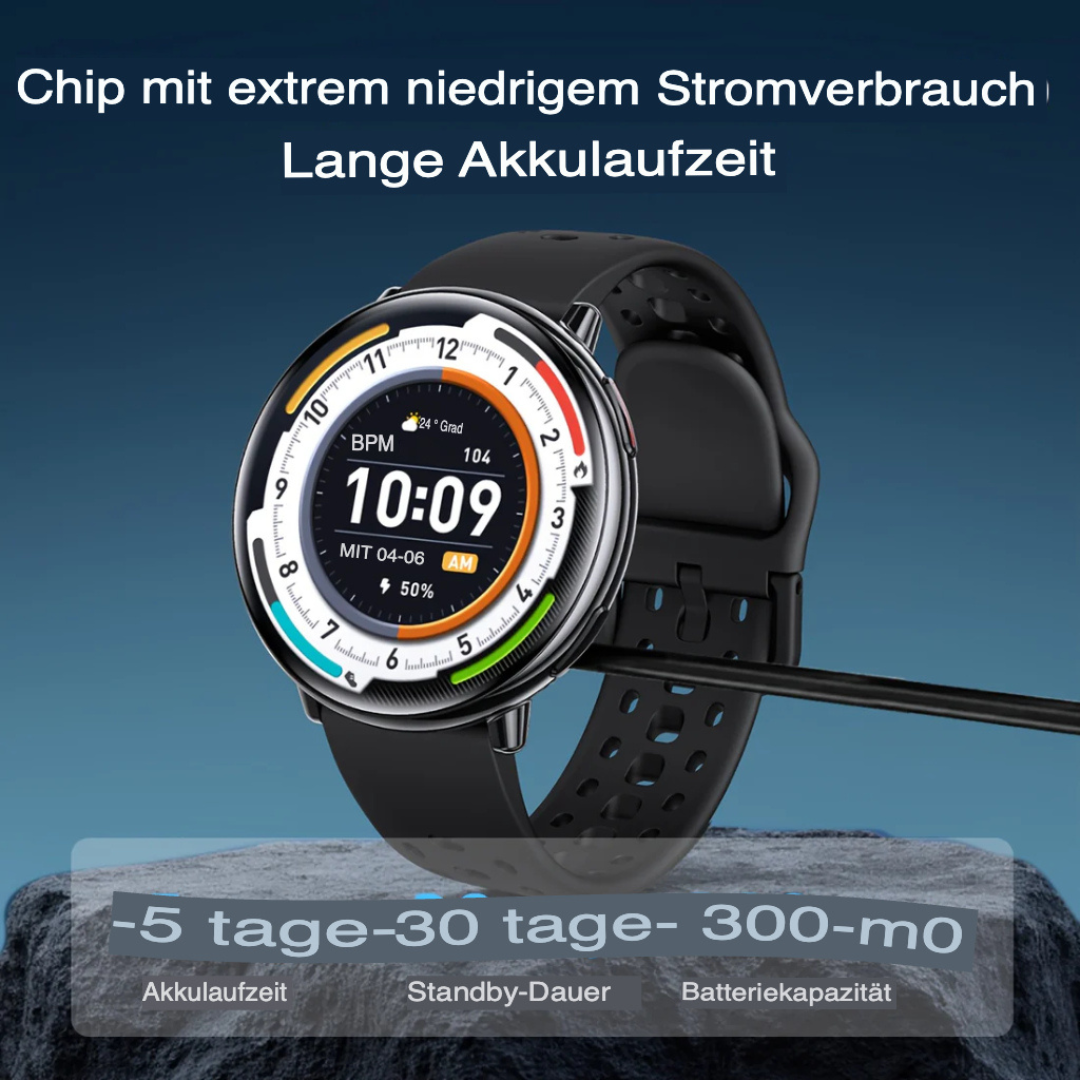 Ultra-Light Smartwatch – 3,63 cm AMOLED, Barometer, KI, IPX8 Wasserschutz