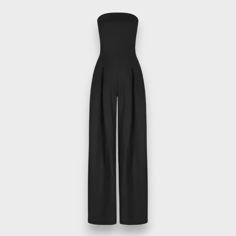 Alessia | Trägerloser Jumpsuit mit weitem Bein