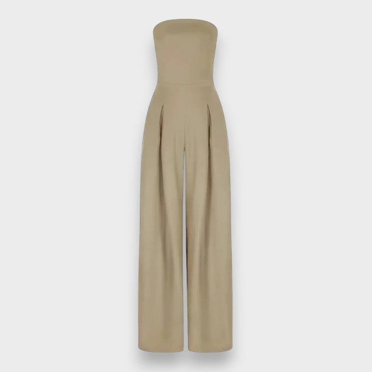 Alessia | Trägerloser Jumpsuit mit weitem Bein