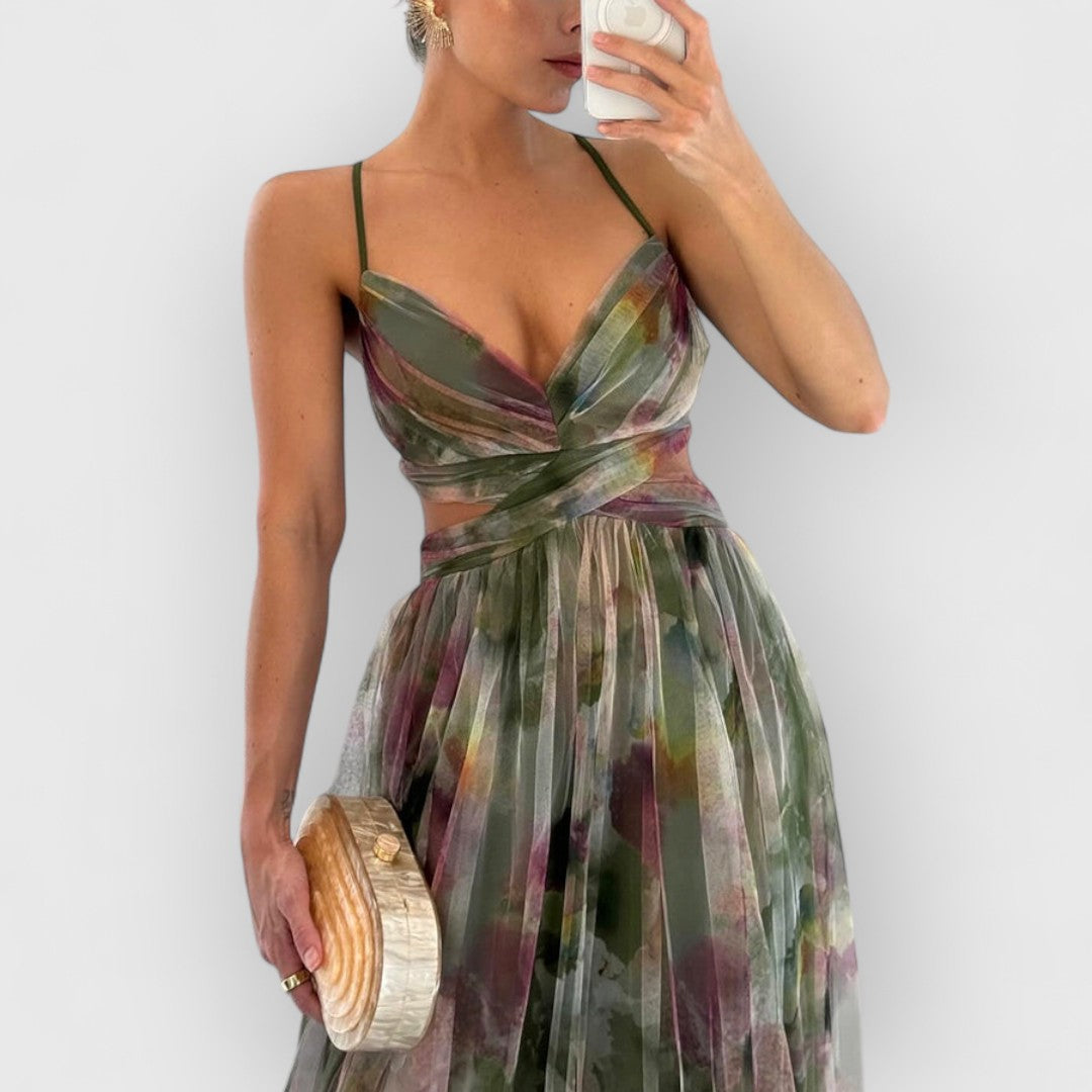 Lorena | Maxikleid mit Blumenprint