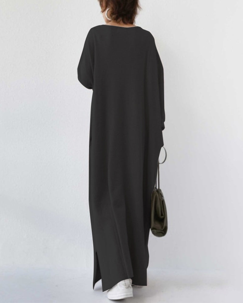 Camila | Langarmkleid mit V-Ausschnitt