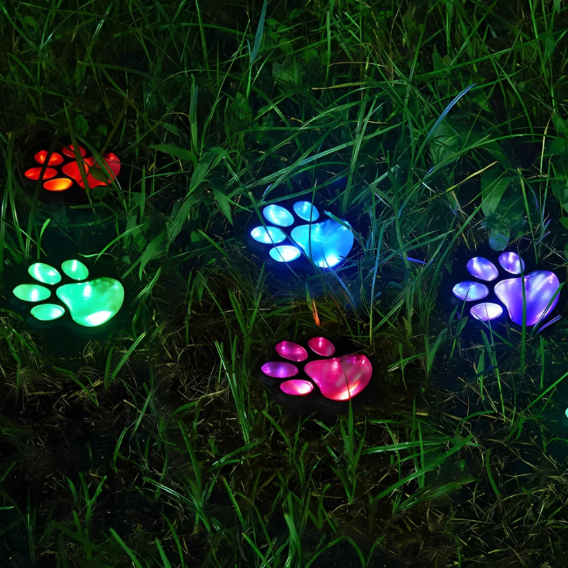 PawGlow | LED-Solar-Gartenleuchte für den Außenbereich