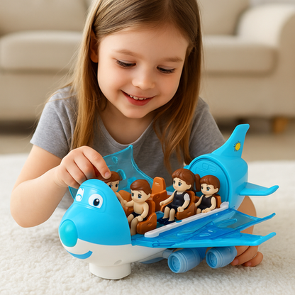 MusicJet | Elektrisches Flugzeug mit Beleuchtung, Musik und Hindernisvermeidung