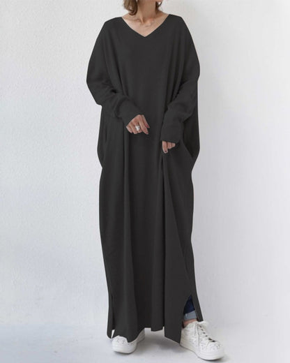 Camila | Langarmkleid mit V-Ausschnitt