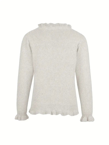 Anita | Eleganter Strick Strickjacke Mit Knöpfen