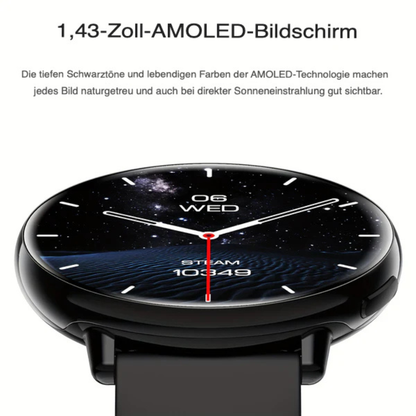 Ultra-Light Smartwatch – 3,63 cm AMOLED, Barometer, KI, IPX8 Wasserschutz