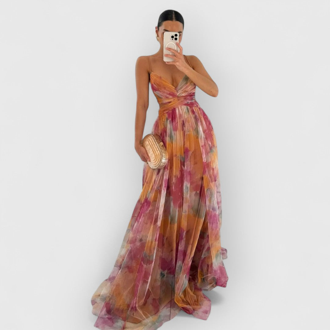 Lorena | Maxikleid mit Blumenprint