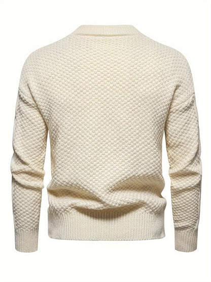 Hannes | Lässiger Langarm Strickpullover