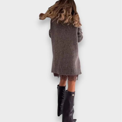 Luna | Zweiteiliges Freizeit-Set mit Spitzenrollkragenpullover