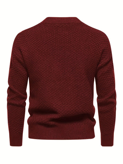 Hannes | Lässiger Langarm Strickpullover