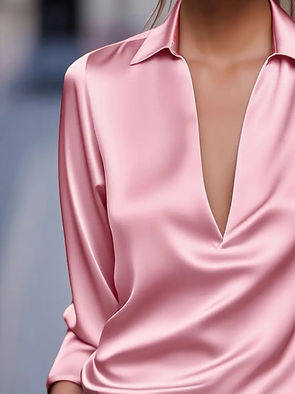 Amelie | Prämie Bluse Mit V-Ausschnitt