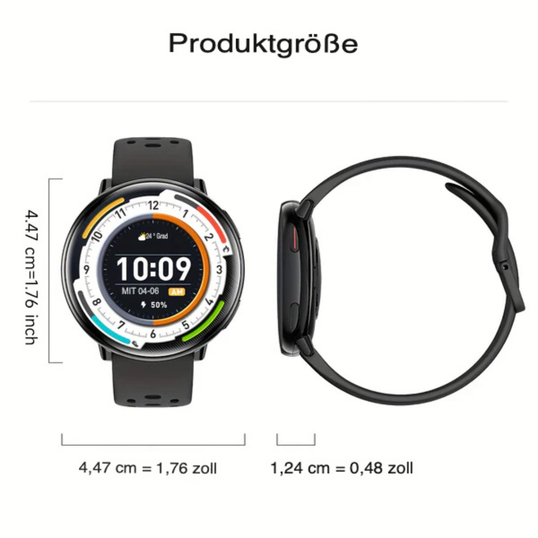 Ultra-Light Smartwatch – 3,63 cm AMOLED, Barometer, KI, IPX8 Wasserschutz