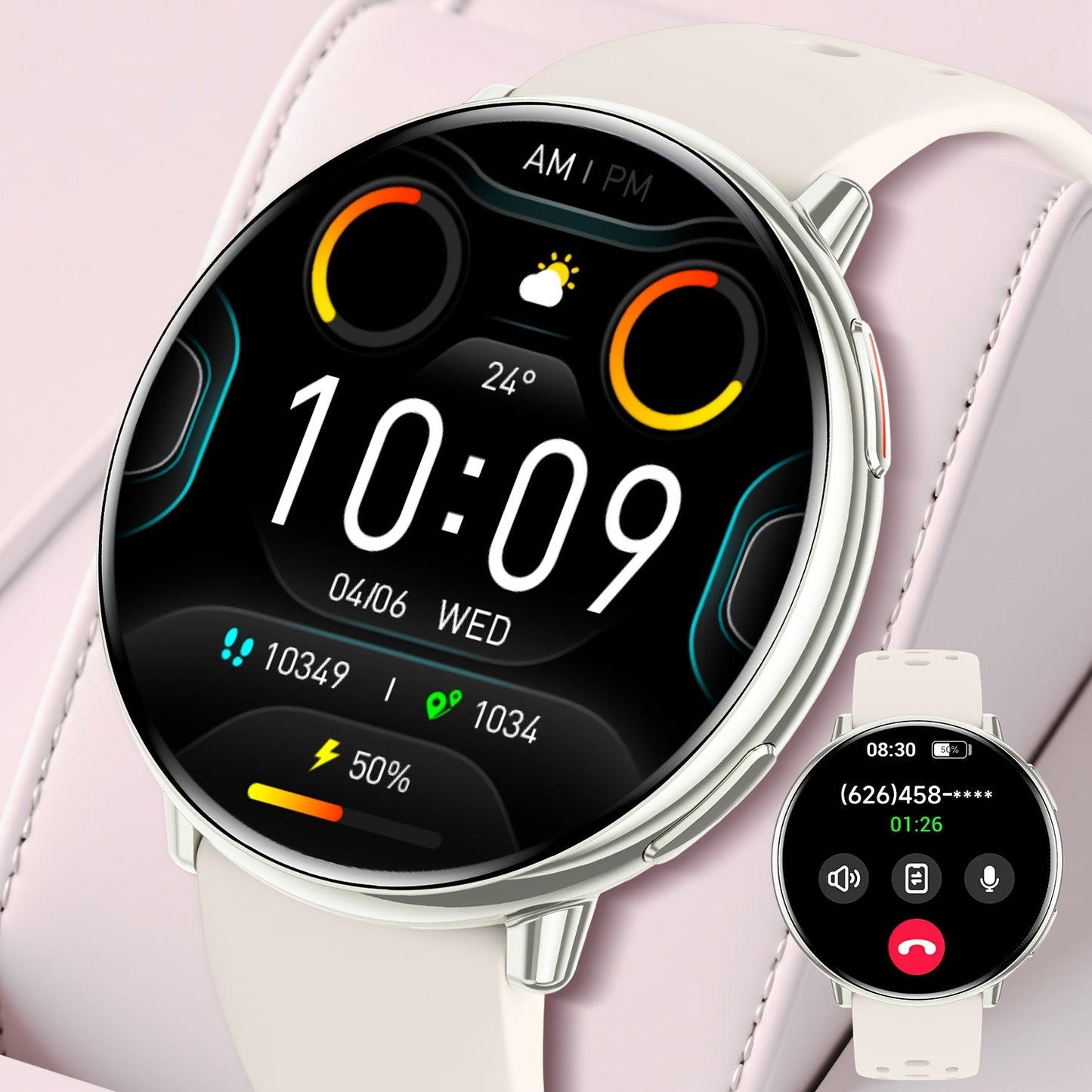 Ultra-Light Smartwatch – 3,63 cm AMOLED, Barometer, KI, IPX8 Wasserschutz