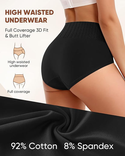 ContourEase | Figurformende High-Waist Slips (6er-Pack)