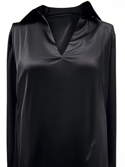 Amelie | Prämie Bluse Mit V-Ausschnitt