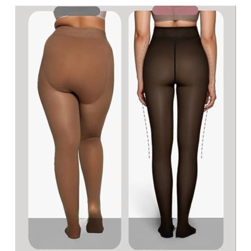 Valesca | Fleecegefütterte Durchscheinende Strumpfhose