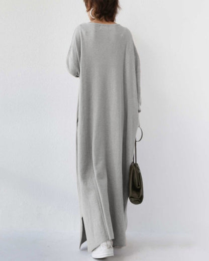 Camila | Langarmkleid mit V-Ausschnitt
