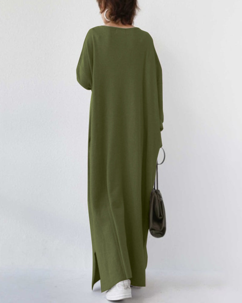 Camila | Langarmkleid mit V-Ausschnitt