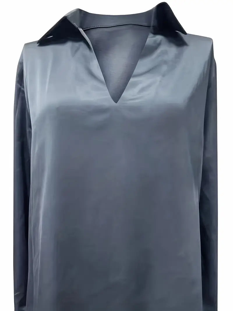 Amelie | Prämie Bluse Mit V-Ausschnitt