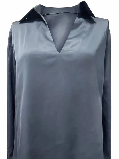 Amelie | Prämie Bluse Mit V-Ausschnitt