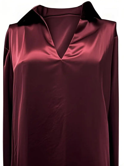 Amelie | Prämie Bluse Mit V-Ausschnitt