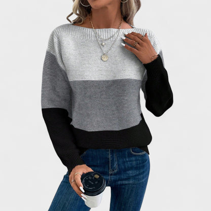 Camille | Farbblock Strickpullover
