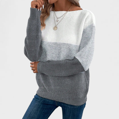 Camille | Farbblock Strickpullover
