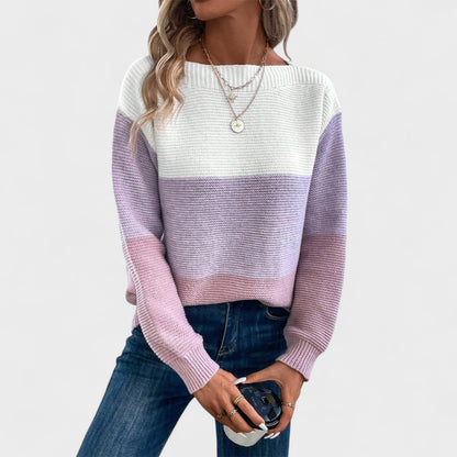 Camille | Farbblock Strickpullover