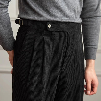 Brod | Cordhose mit Bundfalte