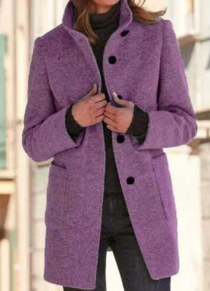 Hanne | Mantel Bronte mit Knopfverschluss