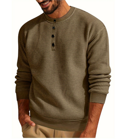 Moritz | Langärmliges Hemd mit Waffelmuster