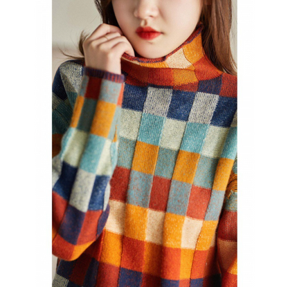 Ilaria | Damen Pullover ColorPatch