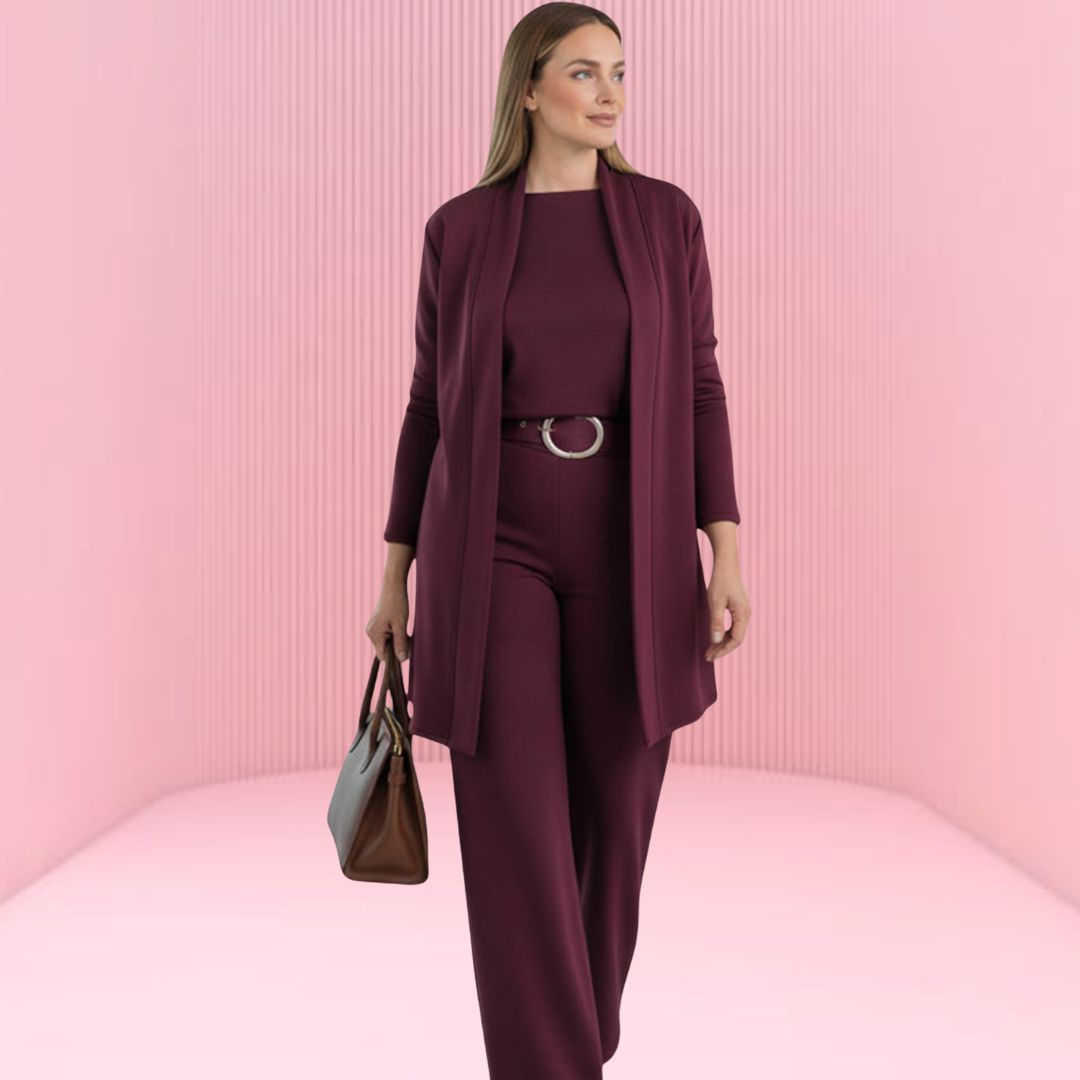 Alana | Luxuriöser & bequemer dreiteiliger Damenanzug