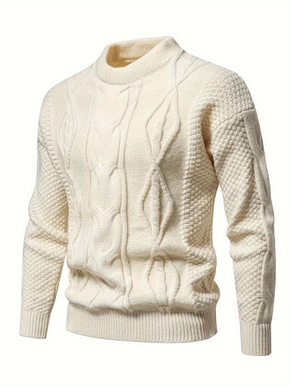 Hannes | Lässiger Langarm Strickpullover