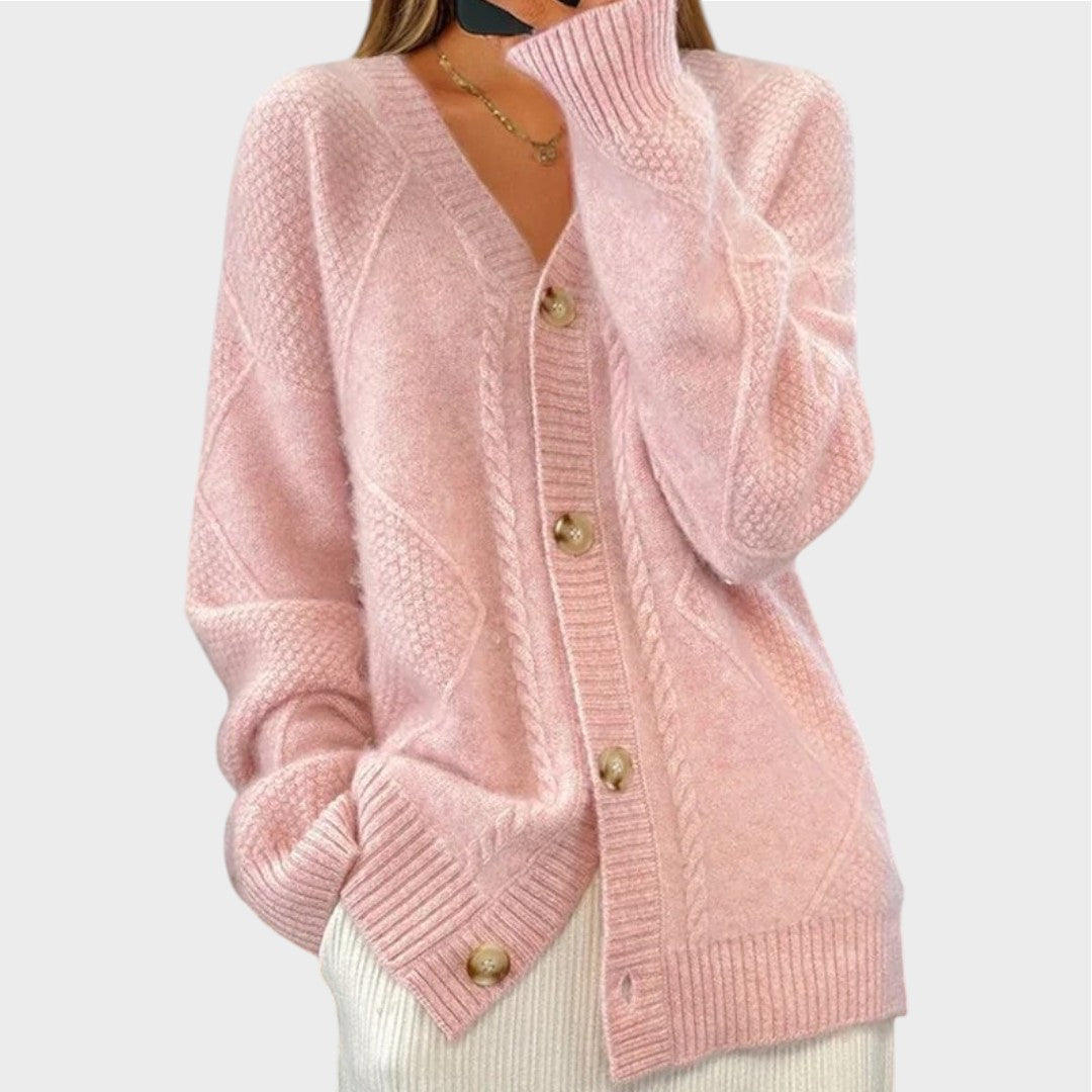 Leni | Strickjacke mit Zopfmuster