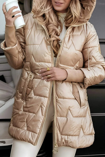 Caterina | Eleganter Wintermantel mit Kapuze und Fütterung