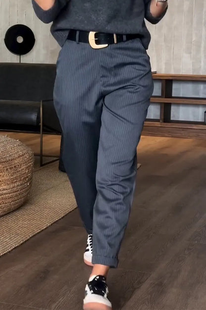 Amalia | Streifen Anzughosen