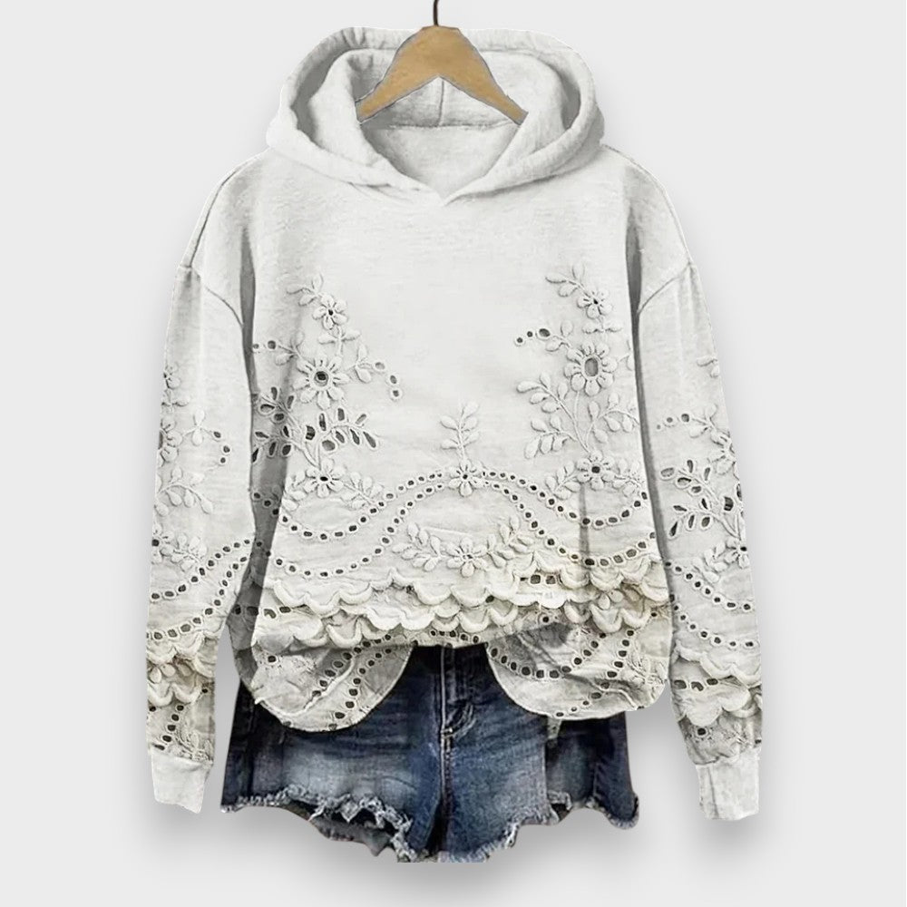 Alina | Pullover mit Spitzenverzierung